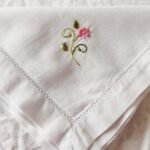 White Cotton Hand Embroidered Napkins