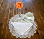 White Cotton Napkins Hand Embroidered