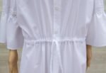 Bespoke Ladies White Cotton Nightdress Hand Embroidered - Image 5