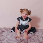 Cotton Peter Pan Collar Girl Dress Embellished with Handmade Lace - Image 5