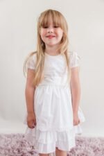 Gorgeous Cotton First Holy Communion or Flower Girl Dress - Image 2