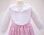 Pink Cotton Ruffle Collar Dress 2-3Y Long Sleeves - Image 3