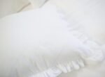 Cotton Cushion Covers with Frills for Bed
