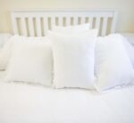 Cotton Cushion Covers with Frills for Bed